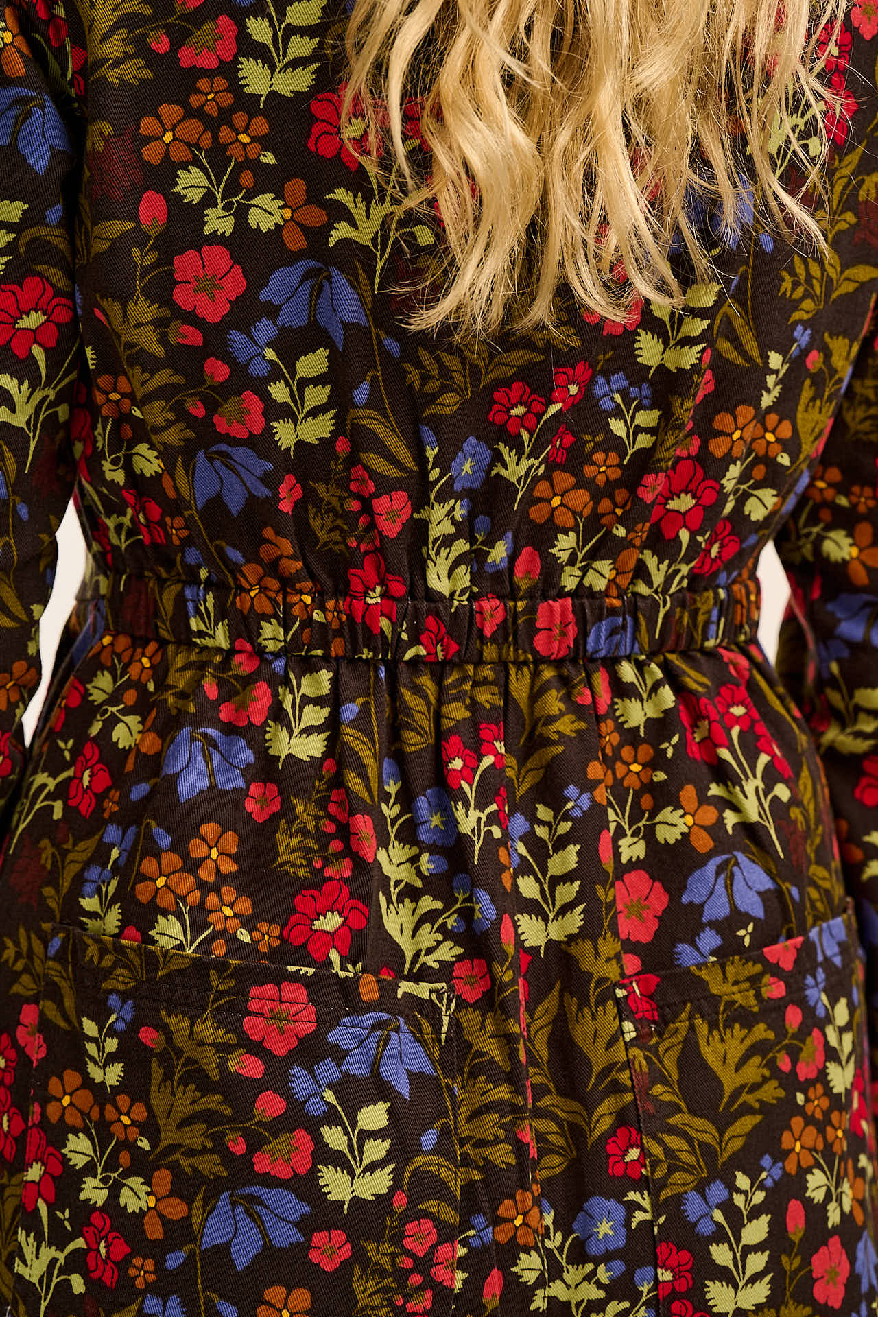 Tavira - Cotton Long Sleeve Jumpsuit in Vintage Floral - Image 5