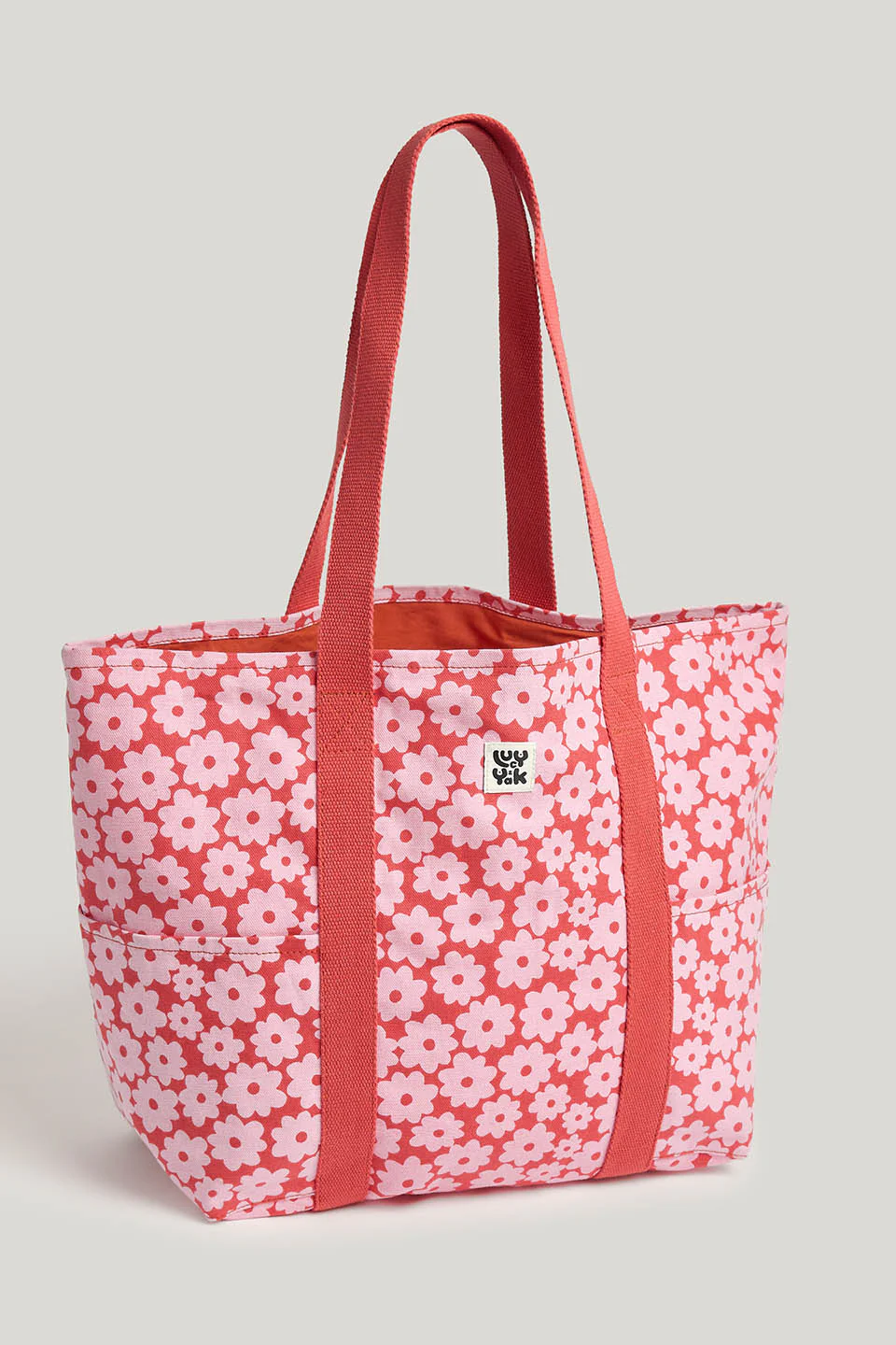 Teo - Cotton Beach Bag in Coastal Flower - Image 2