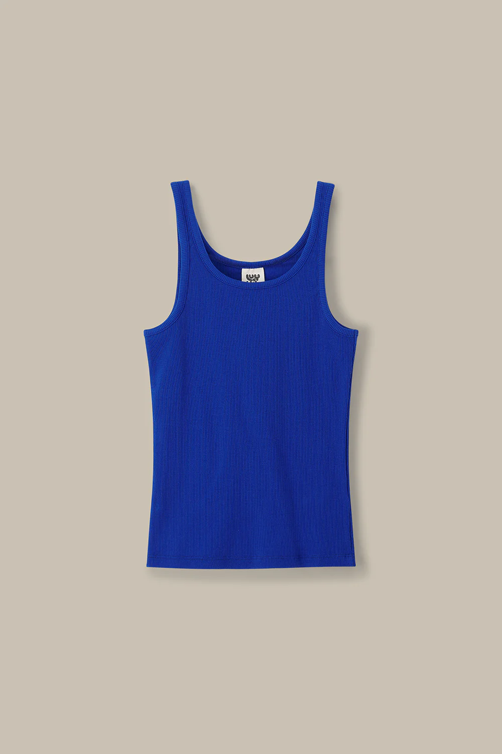 Tully - Cotton Strappy Vest in Blue - Image 3