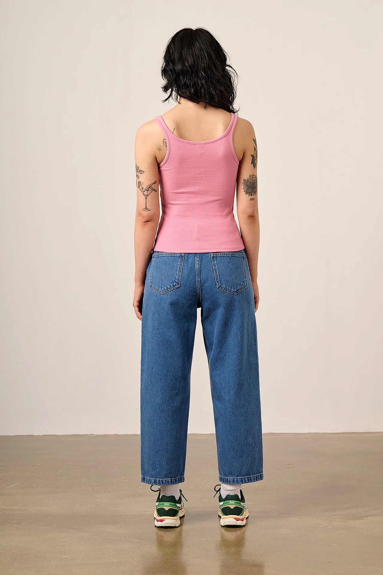 Tully - Cotton Strappy Vest in Pink - Image 4
